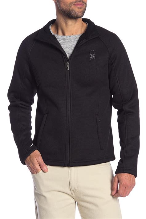 Spyder Stellar Full Zip Fleece Lined Jacket In Black For Men Lyst