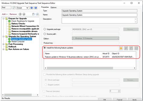 Deploy Windows Feature Update Using Sccm Task Sequence Configmgr Htmd Blog