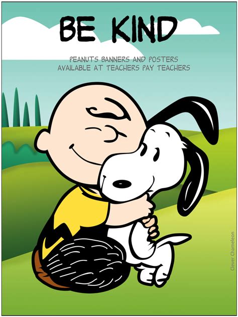 Be Kind Charlie Brown And Snoopy Posters For The Classroom Special