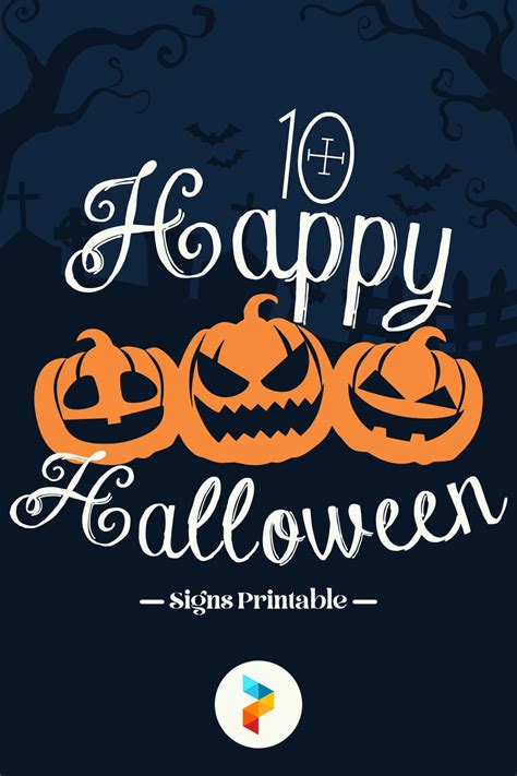 Printable Happy Halloween Signs