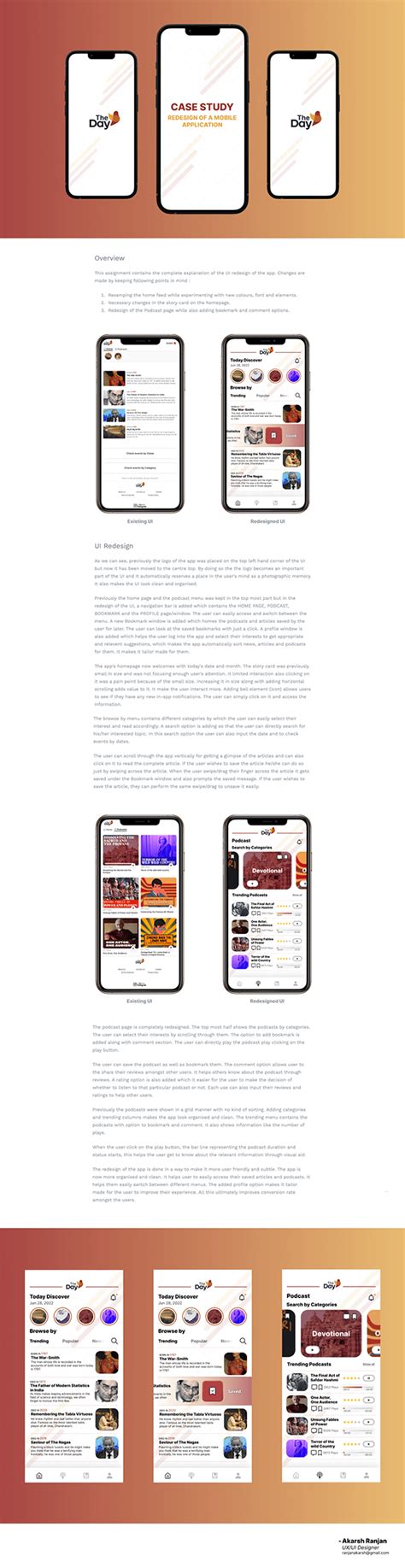 Case Study Redesign Of A Mobile Application On Behance