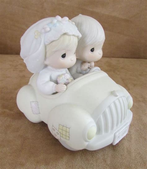 Wishing You Roads Of Happiness Wedding Car Precious Moments Bride Groom