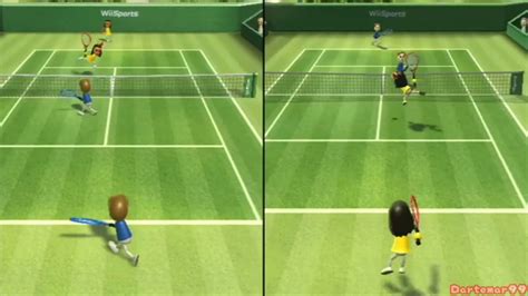 Wii Sports Tennis Guest B Vs Guest D YouTube
