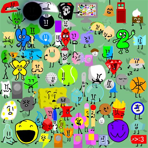 It Took Me 42 Hours And 20 Minutes To Draw All Bfdi Characters With