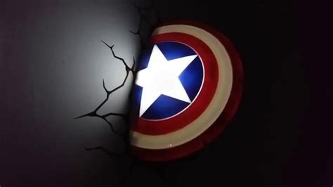 Marvel Avengers 3d Led Wall Light Youtube