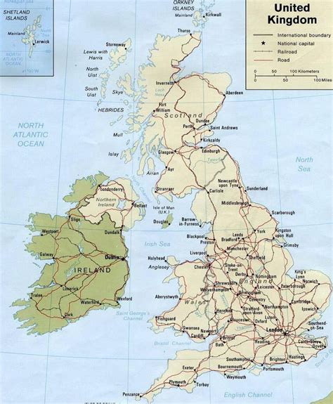 La Carte De La Grande Bretagne Info ≡ Voyage Carte Plan