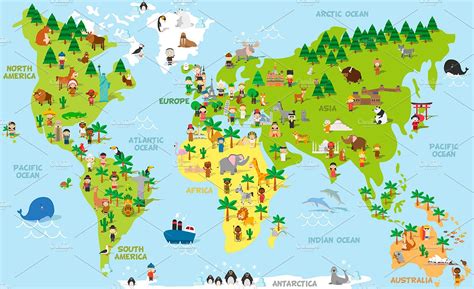 Free Blank Printable World Map For Kids And Children Pdf