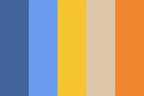 Orange And Blue Color Palette