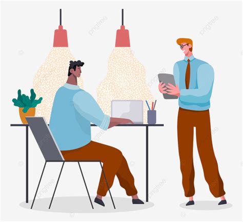 Businessmen Vector Hd Images Businessmen Talking Businesspeople Office