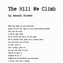 The Hill We Climb by Amanda Gorman Poem Canvas Print Amanda - Etsy