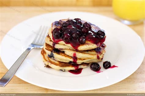 Blueberry Sour Cream Pancakes Recipe