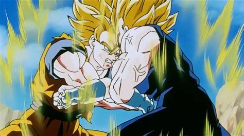 Premiere of dragon ball z: SSJ2 Goku vs SSJ2 Vegeta Best Fight Scene - YouTube