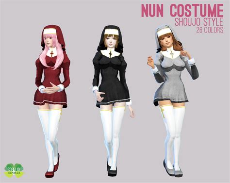 P The Sims 4 Nun Costume Cosplay Simmer Sims 4 Clothing Sims 4