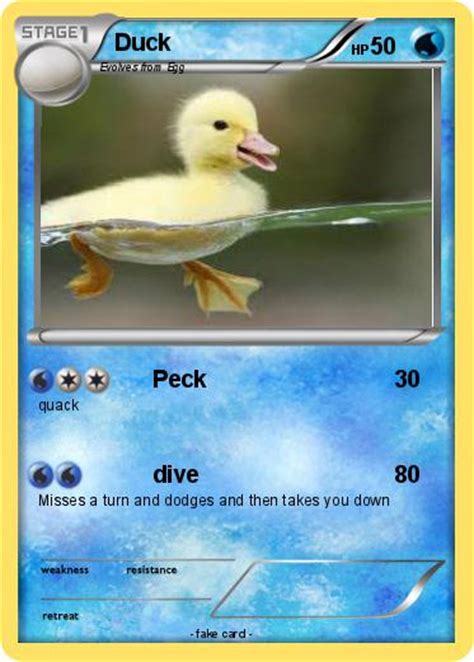 Pokémon Duck 347 347 Peck My Pokemon Card