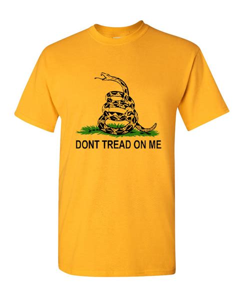 Dont Tread On Me T Shirt Gadsden Flag Rattle Snake Tee Shirt Ebay