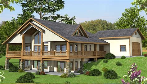 Mountain House Plan With Finished Lower Level 35520gh Architectural