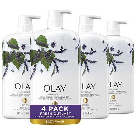 Olay Fresh Outlast Purifying Birch And Lavender Body Wash 300 Ounce