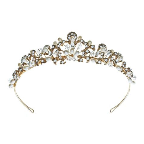 Kensington Tiara Gold Wholesale Bridal Hair Accessories And Wedding