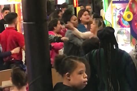 Fighting Breaks Out Between Adults At A Chuck E Cheeses