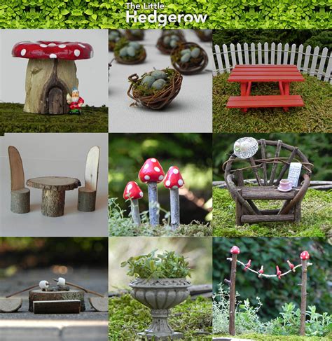 You'll definitely want to add some small fairy furniture to your fairy garden. The Green Gardener: Fairy Gardens