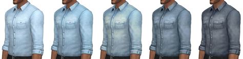 Denim Allure Shirt By Rope At Simsontherope Sims 4 Updates