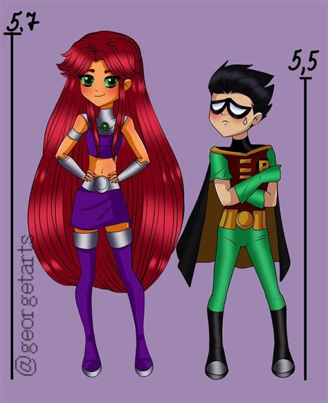 Pin On Starfire And Robin