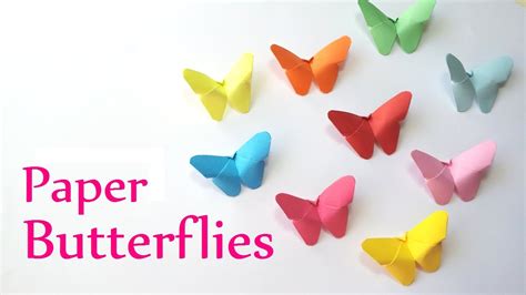 Diy Crafts Paper Butterflies Very Easy Innova Crafts Youtube