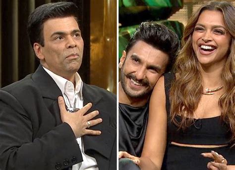 Koffee With Karan 8 Karan Johar Tears Up After Watching Deepika Padukone Ranveer Singhs