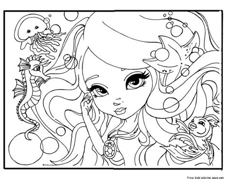Printable Beautiful Face Barbie Coloring Pages For Girlsfree Printable Coloring Pages For Kids