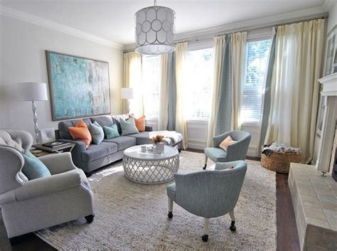 49 Comfy Grey And Turquoise Living Room Décor Ideas