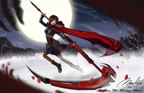 Anime Girl With Scythe Wallpaper