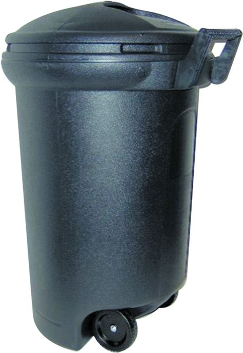 United Solutions Tb0042 Round Wheeled Trash Can 32 Gal 314 In L X 23