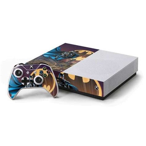 Batman In The Sky Xbox One S Console And Controller Bundle Skin Xbox One S Xbox One Batman