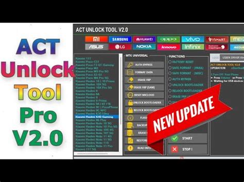 Act Unlock Tool Pro V YouTube
