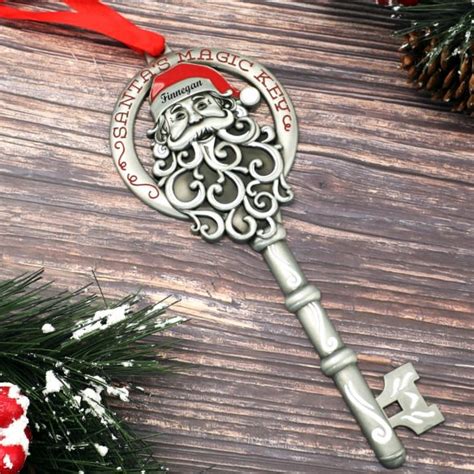 Personalized Santas Magic Key Personalized Christmas Decorations