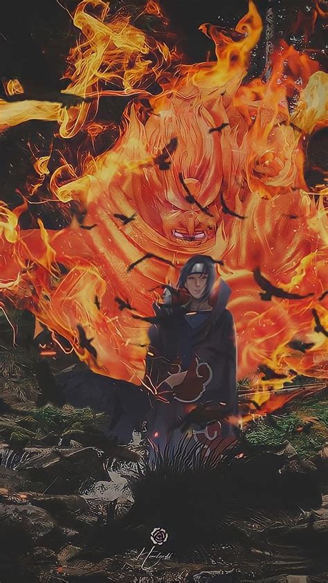 Itachi Anime Edit Fire Naruto Naruto Shippuden Super Susanoo
