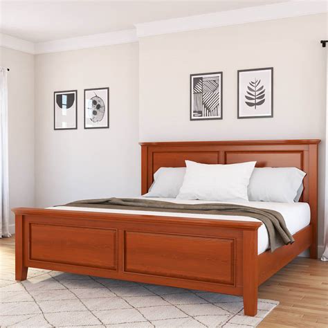 Kristoff Solid Mahogany Wood Platform Bed