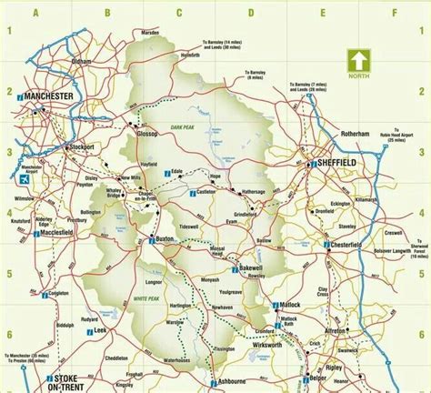 Peak District Bus Routes Map