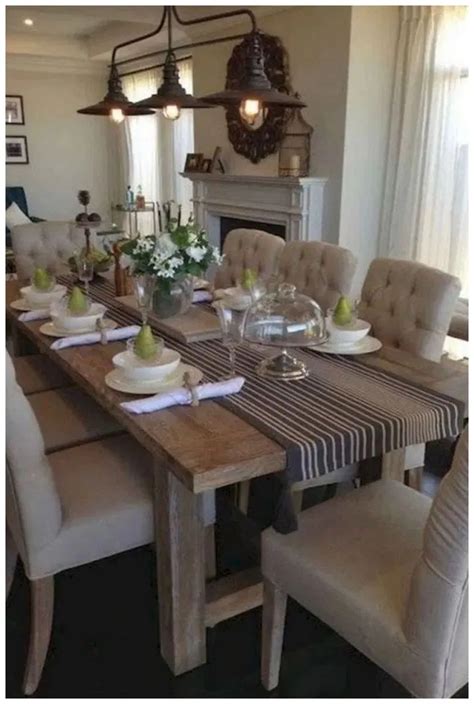 60 Awesome Country Dining Room Table Decor Ideas