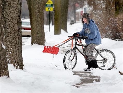 Snow Plow Bike