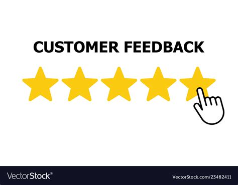 Customer Reviews Rating User Feedback Concept Vector Image