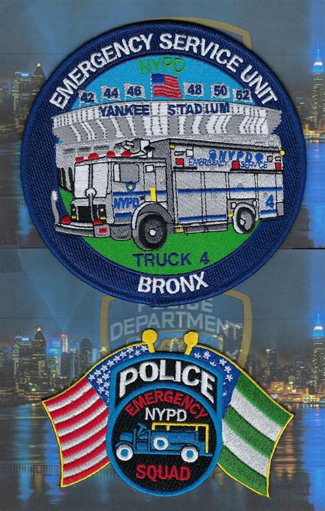 Nypd Esu Truck 4 Patch Set D New York City Police Dept Etsy