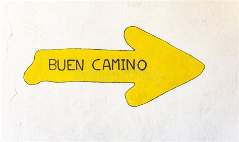 Camino Santiago Sign Symbol Postcard Or Banner Stock Vector