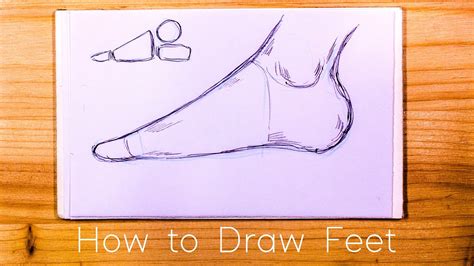 How To Draw Feet For Beginners Free Worksheet Youtube