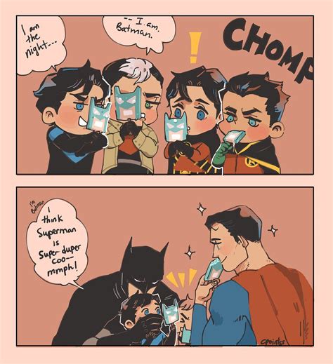 Supes Gives The Boys Bat Ice Cream Superman X Batman Batman Funny
