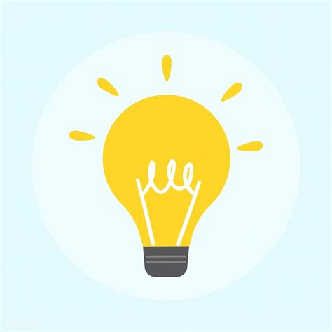 Download Premium Vector Of Illustration Of Light Bulb Icon 401031