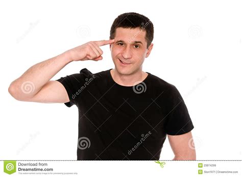 Gesture crazy stock image. Image of person, pointing - 23974299