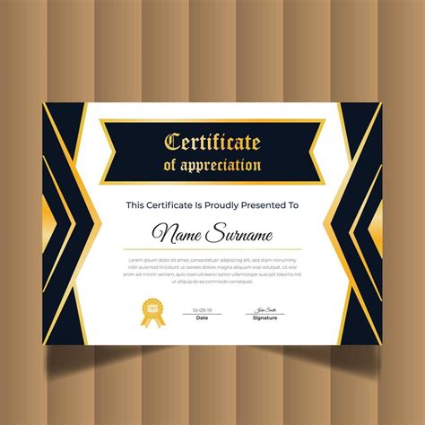 Modern Creative Certificate Of Appreciation Certificate Design