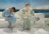 Sir Lawrence Alma-Tadema, O.M., R.A. (British, 1836-1912) , Ask me no ...
