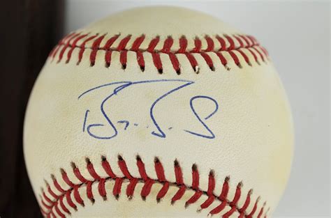 Lot Detail Barry Bonds Autographed Baseball And 500 Hr Club Plaque